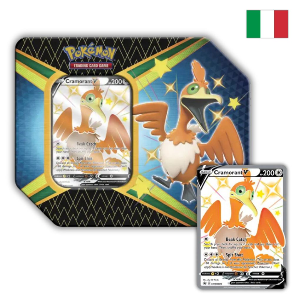 Pokémon Card Game | Tin da Collezione Destino Splendente: Shiny Cramorant-V (IT)