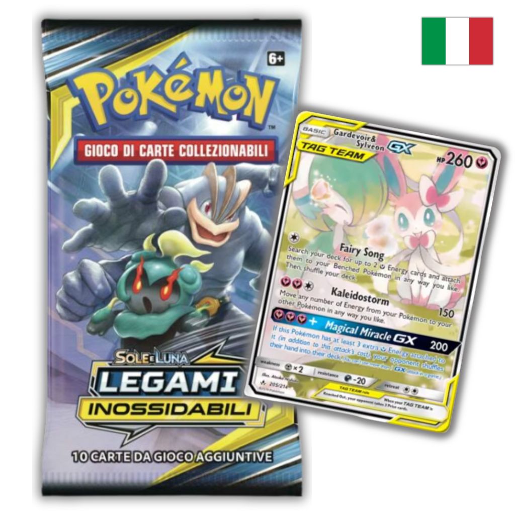 Pokémon Card Game | Sole e Luna Legami Inossidabili Busta 10 Carte (IT)