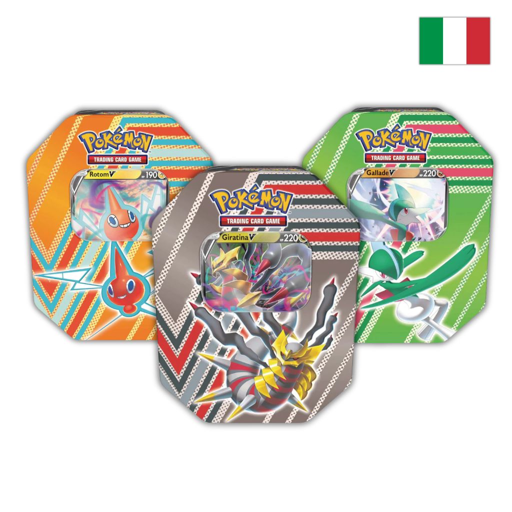 Pokémon Card Game | Tris Tin da Collezione Potenziale Nascosto: Giratina-V, Rotom-V e Gallade-V (IT)