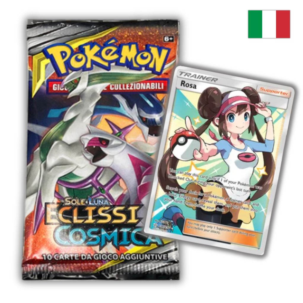 Pokémon Card Game | Sole e Luna Eclissi Cosmica Busta 10 Carte (IT)