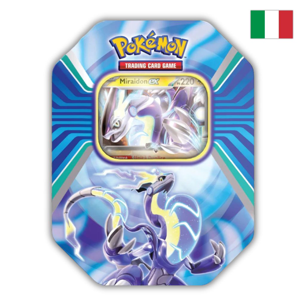 Pokémon Card Game | Tin da Collezione Leggende di Paldea: Miraidon-ex (IT)