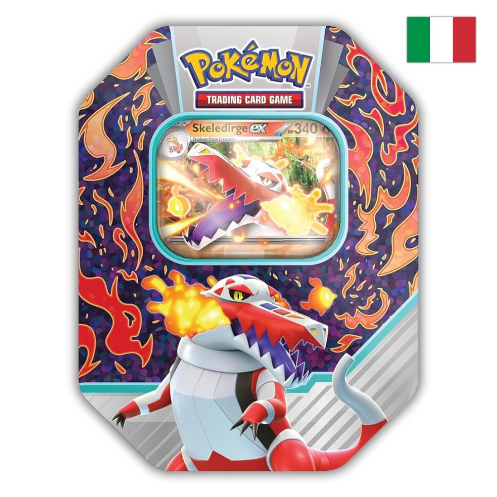 Pokémon Card Game | Tin da Collezione Partner di Paldea: Skeledirge-ex (IT)
