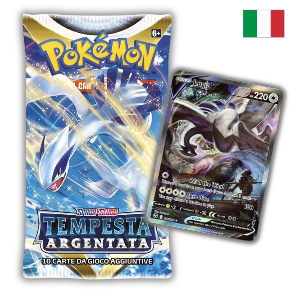Pokémon Card Game | Spada e Scudo Tempesta Argentata Busta 10 Carte (IT)