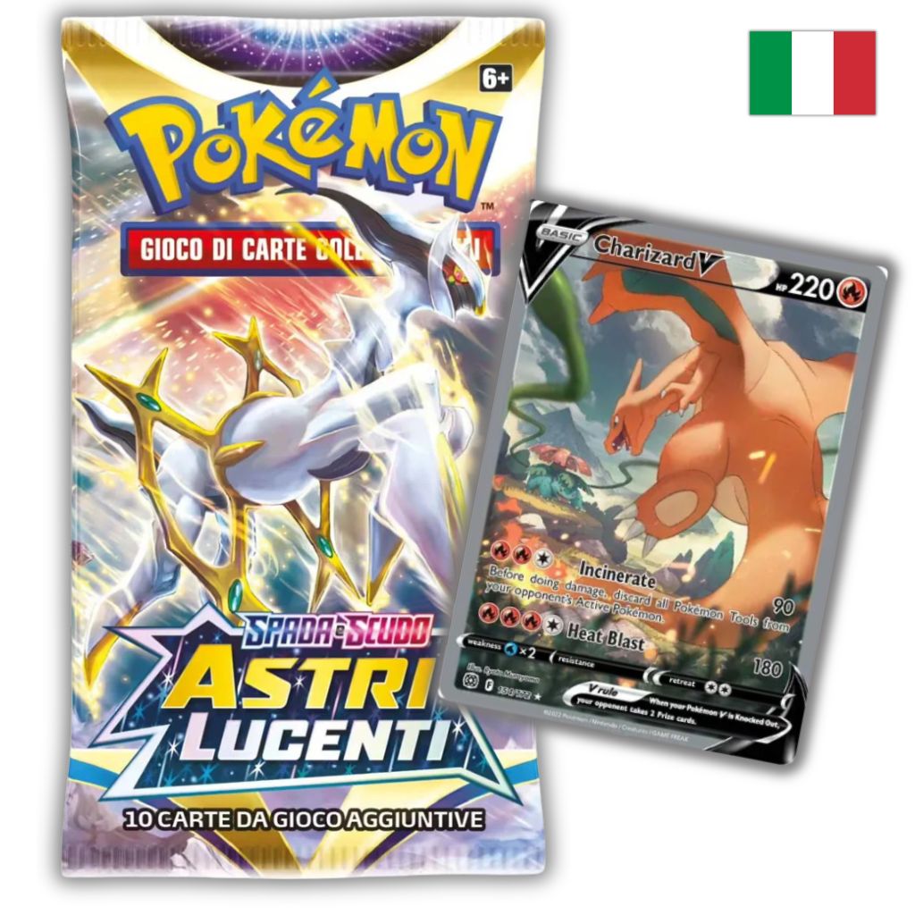 Pokémon Card Game | Spada e Scudo Astri Lucenti Busta 10 Carte (IT)