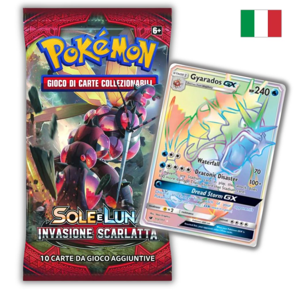 Pokémon Card Game | Sole e Luna Invasione Scarlatta Busta 10 Carte (IT)