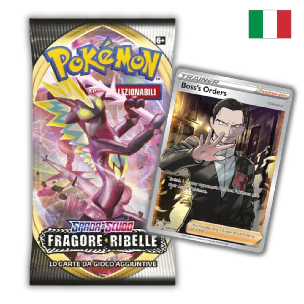 Pokémon Card Game | Spada e Scudo Fragore Ribelle Busta 10 Carte (IT)