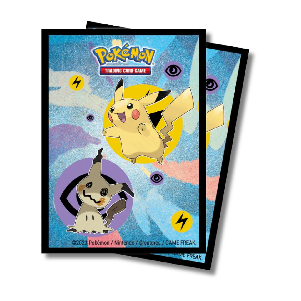Proteggi Carte Ultra Pro x Pokemon Standard – Pacchetto da 65 Sleeves: Pikachu e Mimikyu