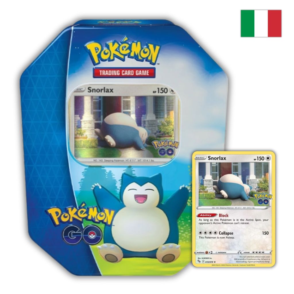 Pokémon Card Game | Tin da Collezione Pokemon GO: Snorlax (IT)