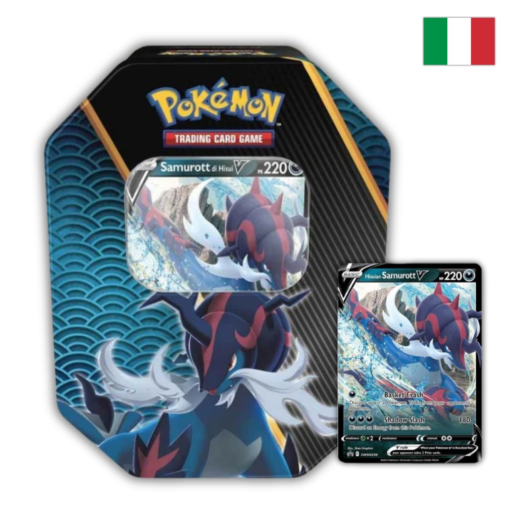 Pokémon Card Game | Tin da Collezione Poteri Divergenti: Samurott Di Hisui-V (IT)