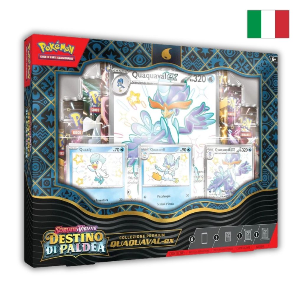 Pokémon Card Game | Collezione Premium Destino di Paldea Quaquaval-ex (IT)