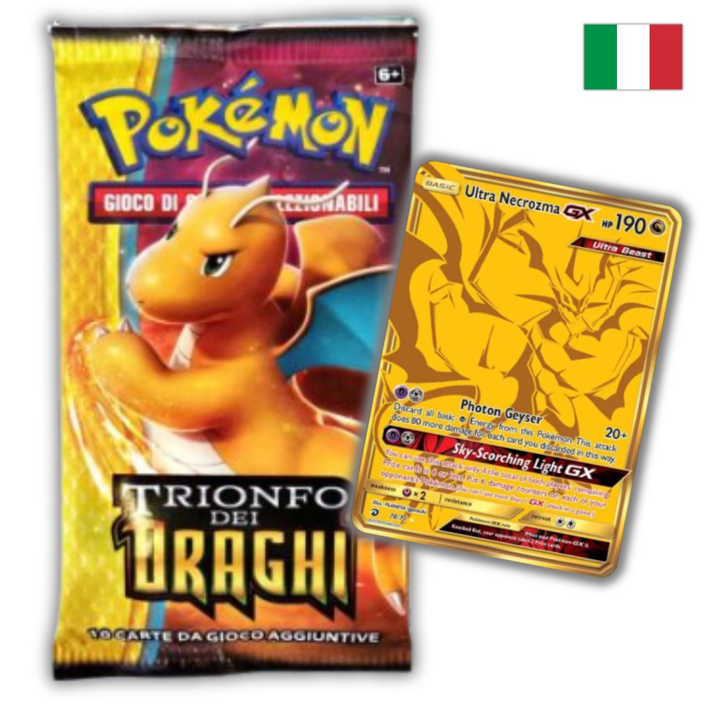 Pokémon Card Game | Sole e Luna Trionfo dei Draghi Busta 10 Carte (IT)