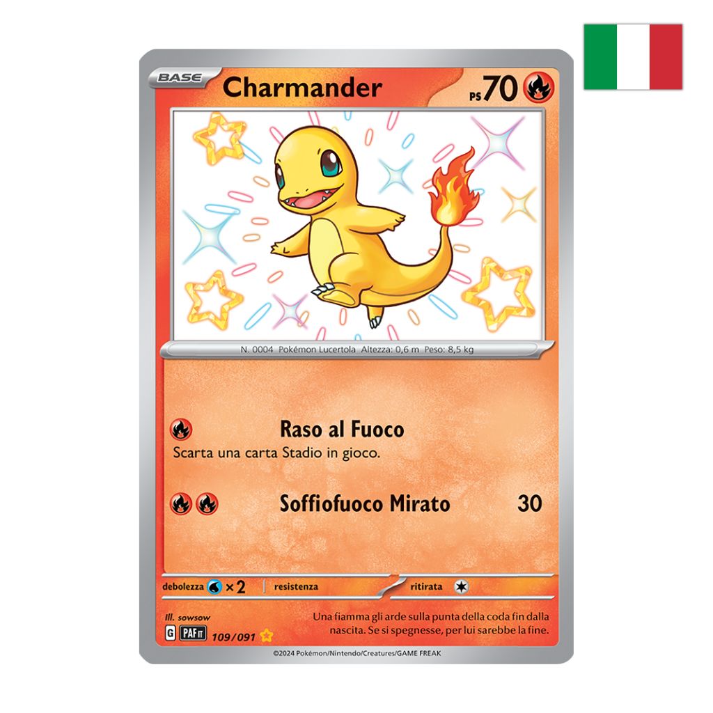 Pokémon Card Game | 109-091 Charmander Shiny (IT) – NEAR MINT
