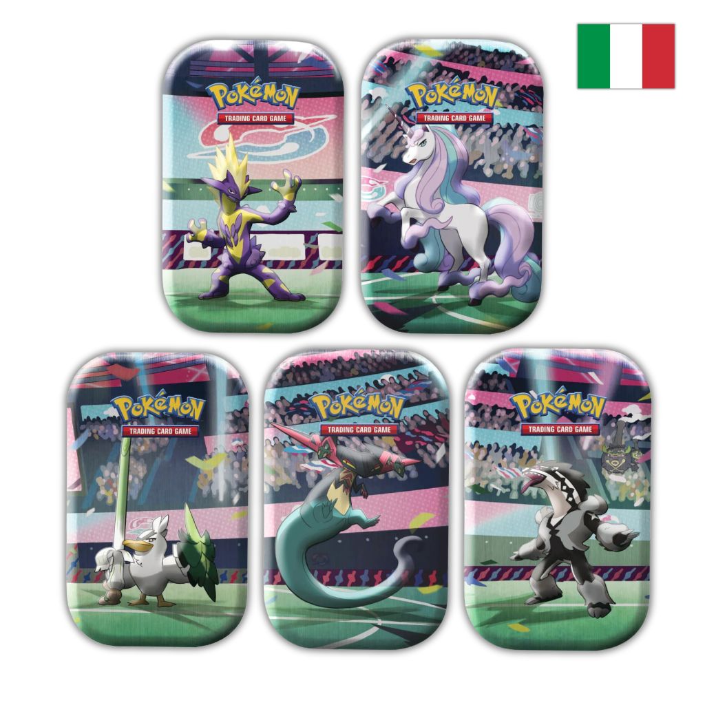 Pokémon Card Game | Mini Tin da Collezione Prodigi di Galar – Set 5 Artwork (IT)