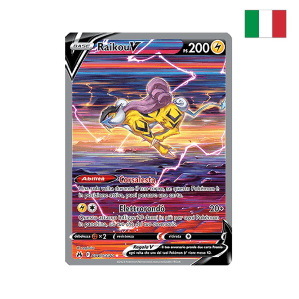 Pokémon Card Game | 201-159 GG41-GG70 Raikou V Galleria Di Galar (IT) – NEAR MINT
