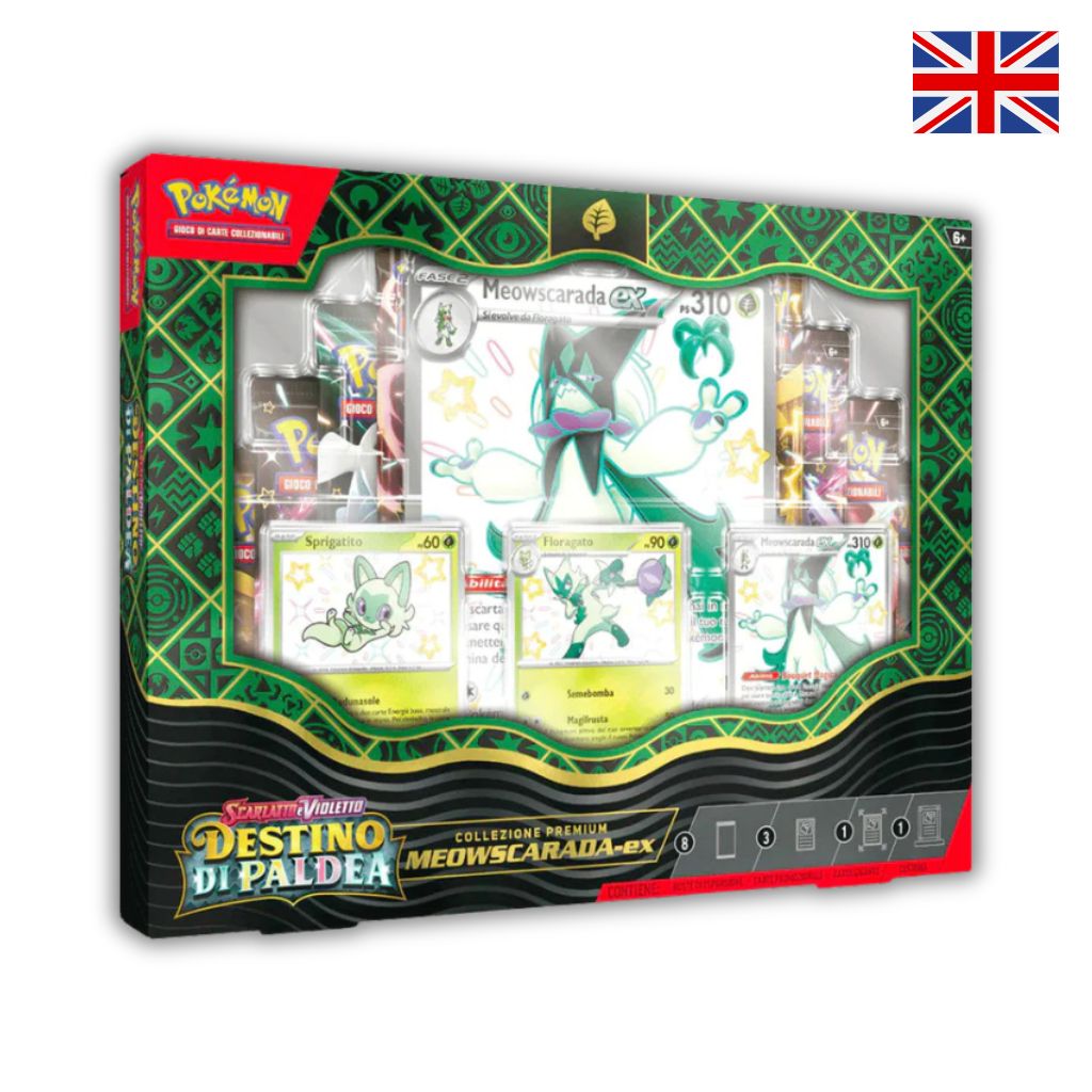 Pokémon Card Game | Collezione Premium Destino di Paldea Meowscarada-ex (ENG)