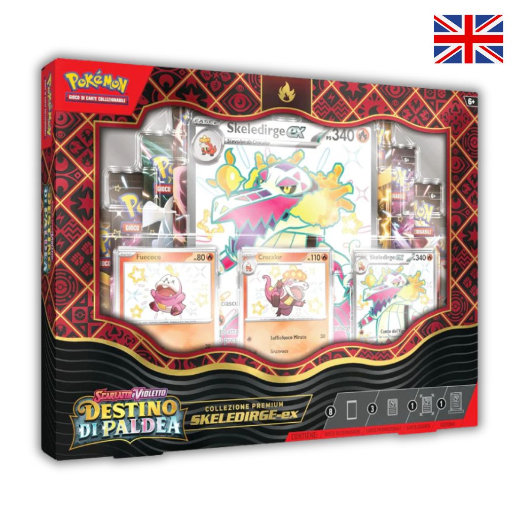 Pokémon Card Game | Collezione Premium Destino di Paldea Skeledirge-ex (ENG)