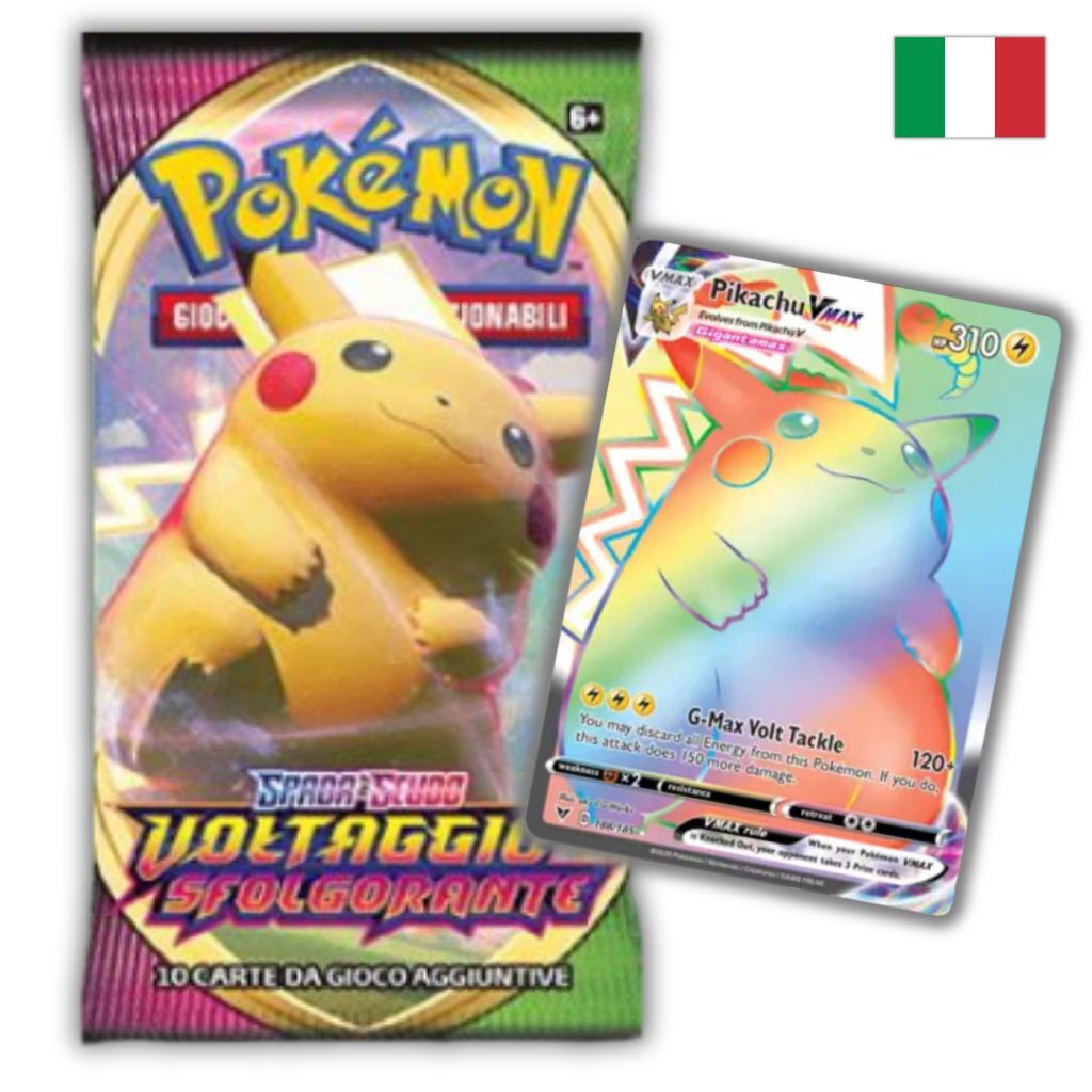 Pokémon Card Game | Spada e Scudo Voltaggio Sfolgorante Busta 10 Carte (IT)