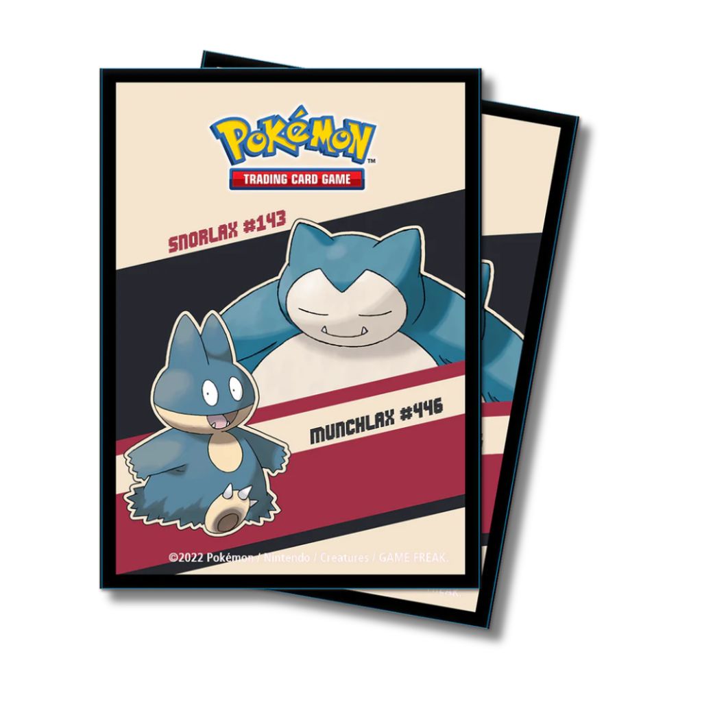 Proteggi Carte Ultra Pro x Pokemon Standard – Pacchetto da 65 Sleeves: Snorlax e Munchlax