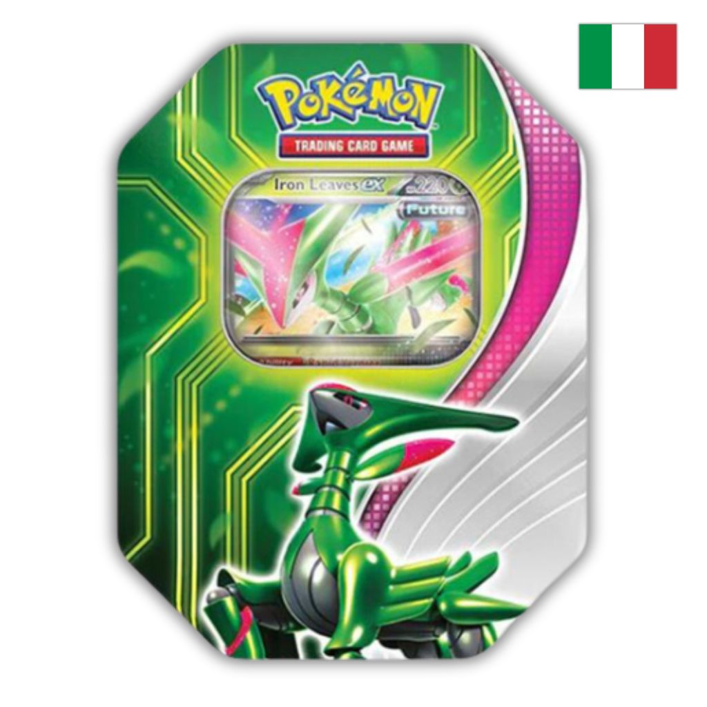 Pokémon Card Game | Tin da Collezione Scontro Paradossale: Fogliaferrea-ex (IT)