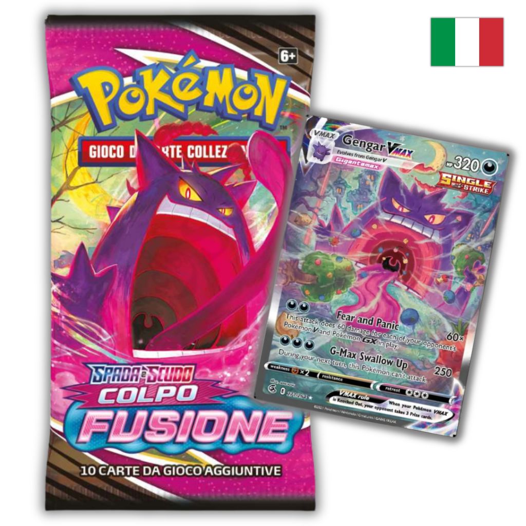 Pokémon Card Game | Spada e Scudo Colpo Fusione Busta 10 Carte (IT)