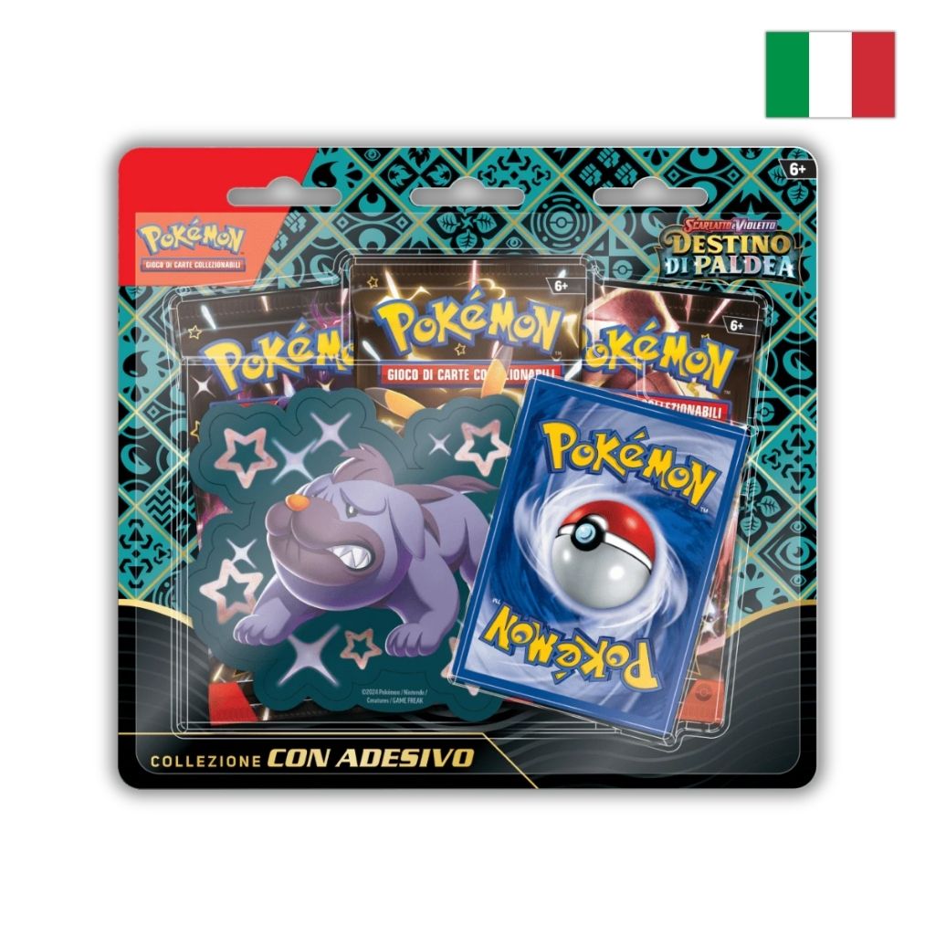 Pokémon Card Game | Collezione Destino di Paldea con Adesivo Maschiff (IT)