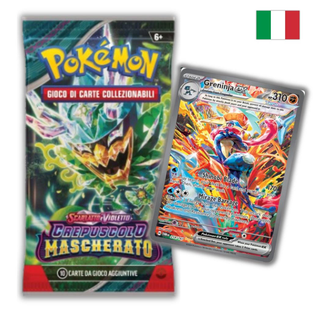 Pokémon Card Game | Scarlatto e Violetto Crepuscolo Mascherato Busta 10 Carte (IT)