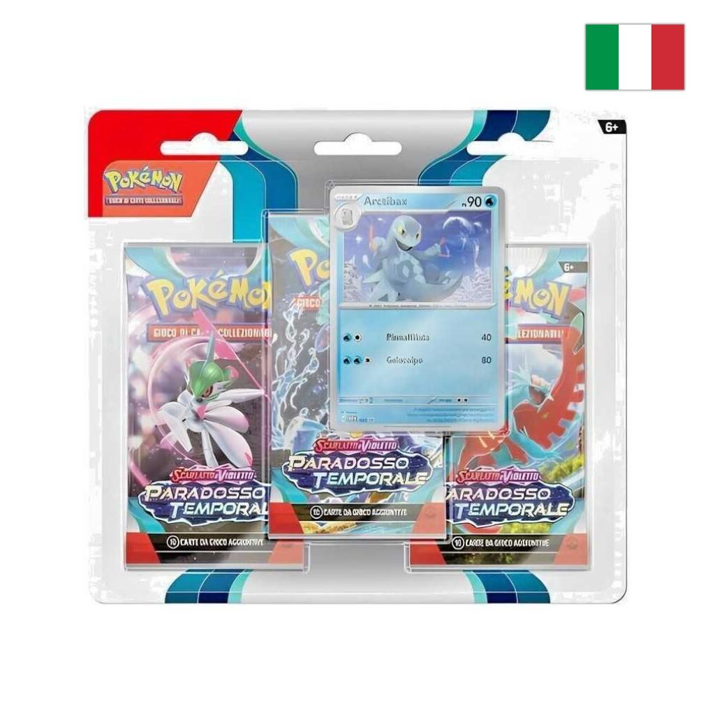 Pokémon Card Game | Collezione Paradosso Temporale Arctibax - Blister 3 Buste (IT)