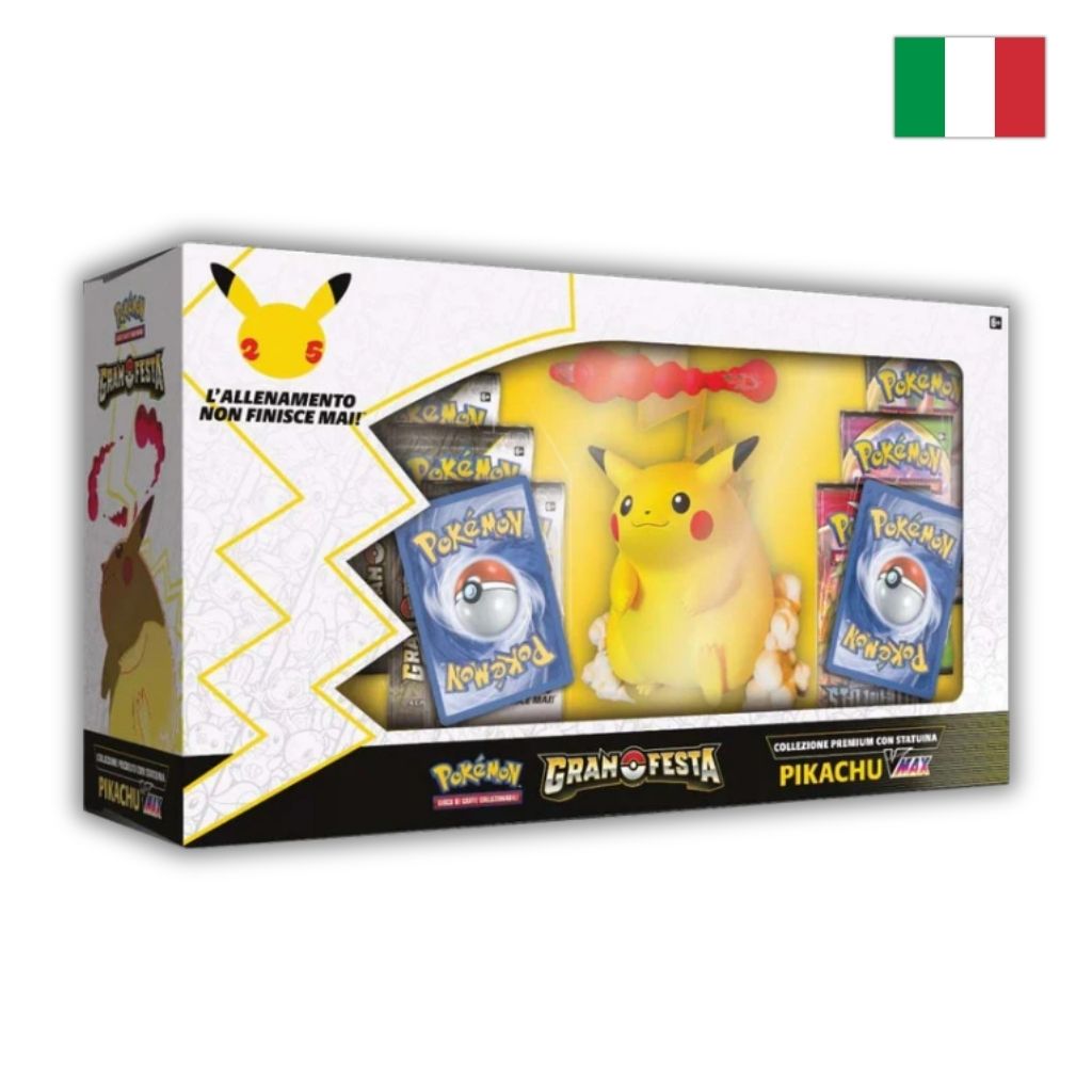 Pokémon Card Game | Collezione Premium Gran Festa con Statuina Pikachu-VMAX (IT)