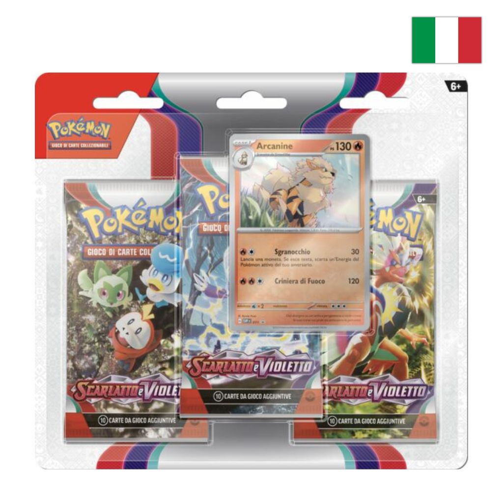 Pokémon Card Game | Collezione Scarlatto & Violetto Arcanine - Blister 3 Buste (IT)