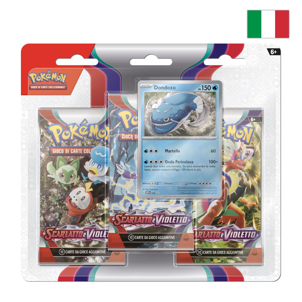 Pokémon Card Game | Collezione Scarlatto & Violetto Dondozo - Blister 3 Buste (IT)
