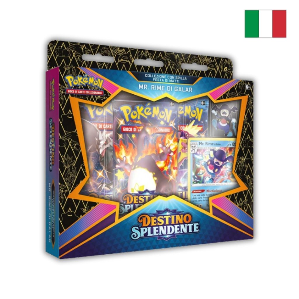 Pokémon Card Game | Collezione Destino Splendente con Spilla Festa di Matti Mr. Rime (IT)