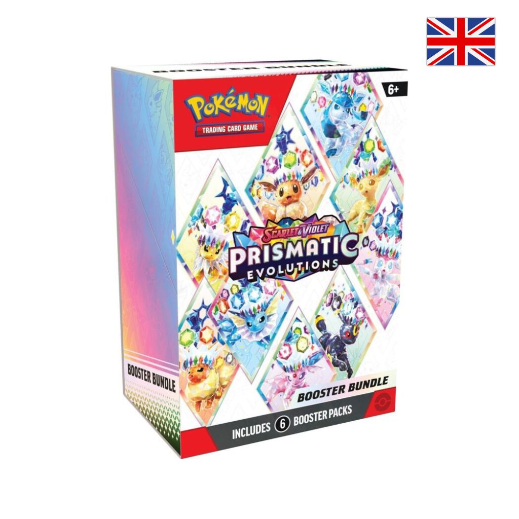Pokémon Card Game | Scarlatto e Violetto Evoluzioni Prismatiche Bundle da 6 Buste 10 Carte (ENG)