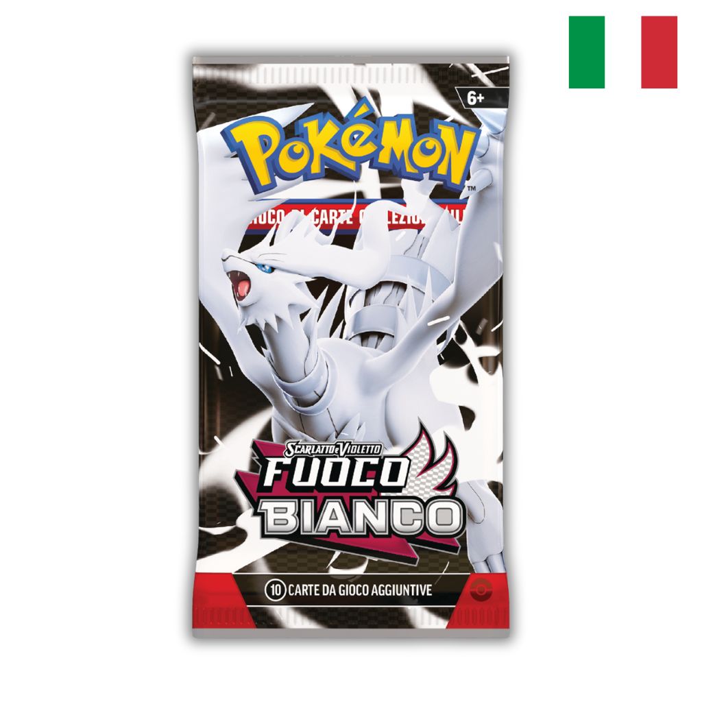 Pokémon Card Game | Scarlatto e Violetto Fuoco Bianco Busta 10 Carte (IT)